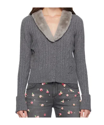BLUMARINE LONG-SLEEVED KNITTED CARDIGAN