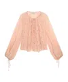 Blumarine Long-sleeved Shirt In Neutral