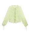 Blumarine Long-sleeved Shirt In Nude