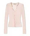 Blumarine Long-sleeved Sweater In Nude