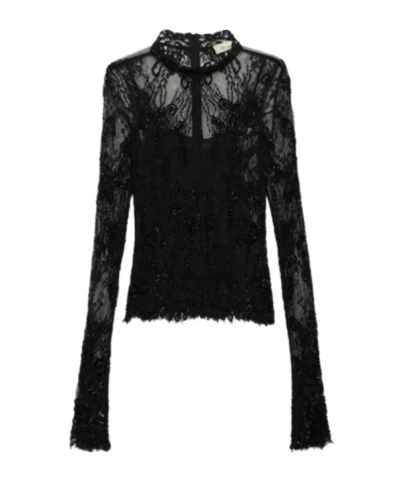 Blumarine Long-sleeve T-shirt In Black
