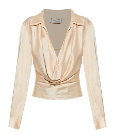 Blumarine Long-sleeves Blouse In Neutral