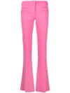 Blumarine Low-rise Flared Trousers In Pink