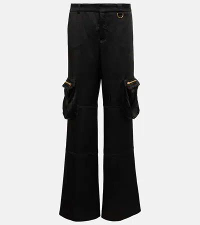 Blumarine Pocket Detailed Cargo Pants In Nero