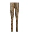 Blumarine Low-waist Slim-fitting Casual Pants In Brown