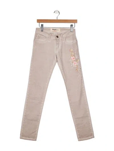 Pre-owned Blumarine Low-rise Skinny Leg Jeans In Neutral