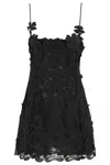 Blumarine Floral-lace Mini Dress In Black