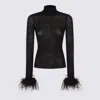 Blumarine Sweaters Blacks And Greys In Black