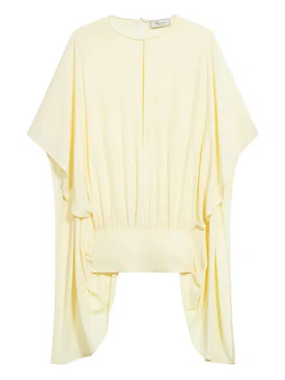 Blumarine Crew Neck Cover-up In White