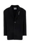 Blumarine Bijoux-pin Felted Coat