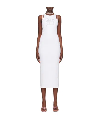 Blumarine Medium-length Dress In Pattern In White