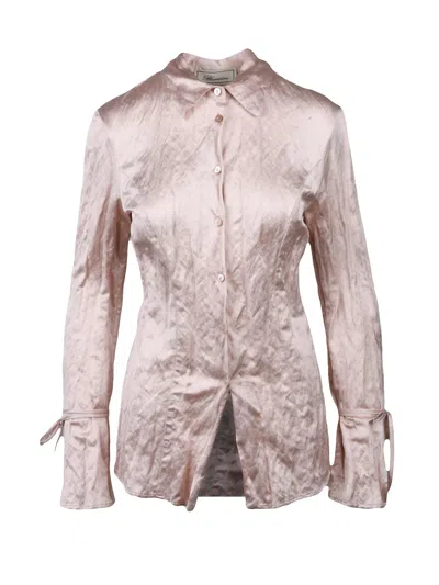 Blumarine Metallic Shirt - Pink