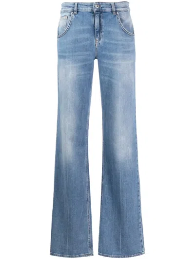 BLUMARINE MID-RISE FLARED JEANS