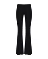 Blumarine Mid-rise Flared Trousers In Black