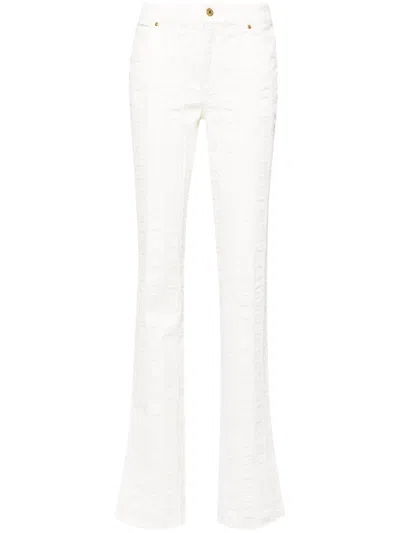 Blumarine Mid-rise Straight-leg Jeans In White