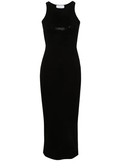 Blumarine Midi Dress In Black