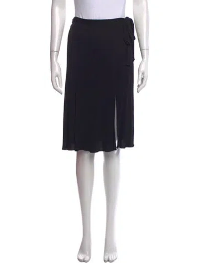 Pre-owned Blumarine Midi Length Skirt In Black
