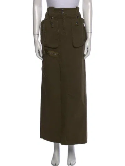 Pre-owned Blumarine Midi Length Skirt In Green