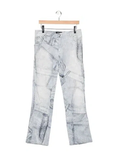 Pre-owned Blumarine Mid-rise Straight Leg Jeans In Blue