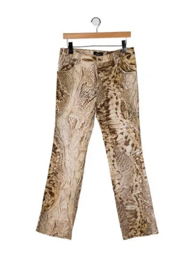 Pre-owned Blumarine Mid-rise Straight Leg Jeans W/ Tags In Multi