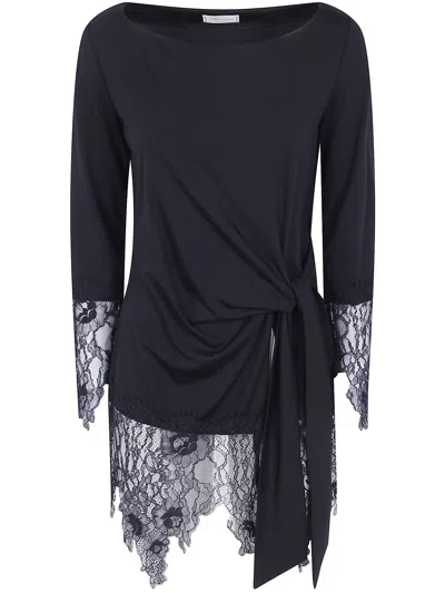 Blumarine Milano Knit Blouse In Yellow