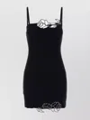 Blumarine Mini Abito In Cady Nero Donna In Black