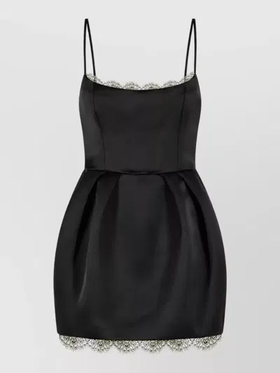 Blumarine Mini Duchesse Dress In Black
