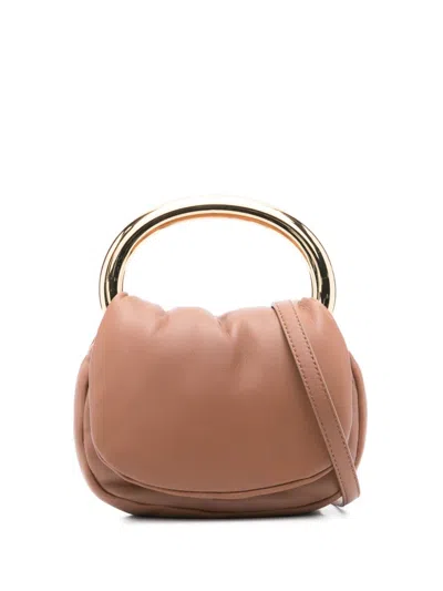 Blumarine Mini Ring Tote Bag In Brown