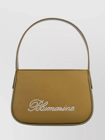 Blumarine Mini Satin Bag Rhinestone Print