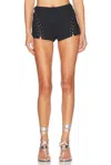 Blumarine Shorts In Black Polyamide