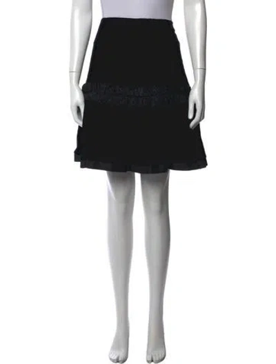 Pre-owned Blumarine Mini Skirt In Black