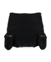 Blumarine Black Four Pocket Miniskirt In Black