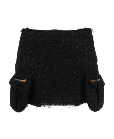 Blumarine Black Four Pocket Miniskirt In N0990 Nero