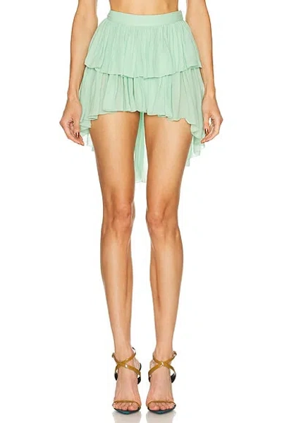 Blumarine Mini Skirt In Green