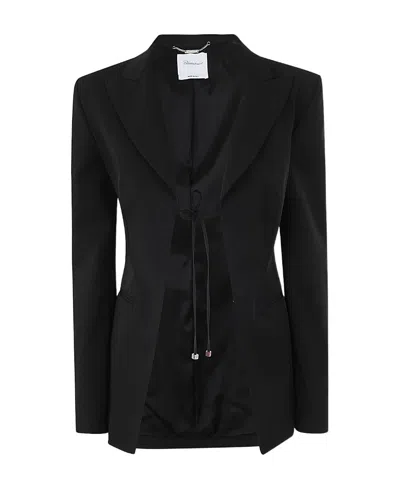 BLUMARINE BLUMARINE BOW DETAILED SINGLE-BREASTED JACKET