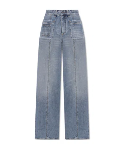 Blumarine Multi-pocket Jeans In Blue