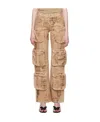 Blumarine Multi-pocket Work Casual Pants In Nude