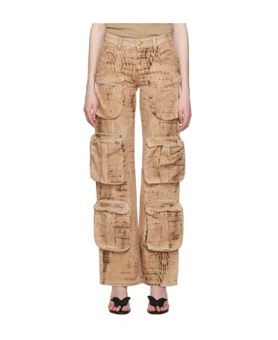 Blumarine Multi-pocket Work Casual Pants In Nude