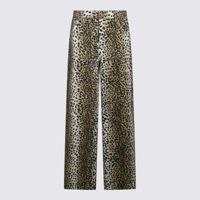 BLUMARINE BLUMARINE MULTICOLOR BROWN PANTS