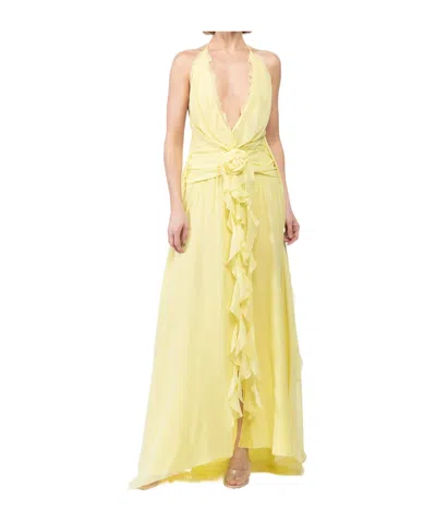 Blumarine Neck-hanging Dress In Nude
