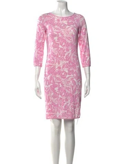 Pre-owned Blumarine Nylon Mini Dress In Pink
