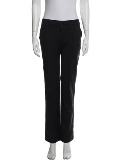 Pre-owned Blumarine Nylon Straight Leg Pants In Blue