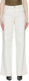 Blumarine Off-white Boyfriend Jeans In D06c1 Ghiaccio