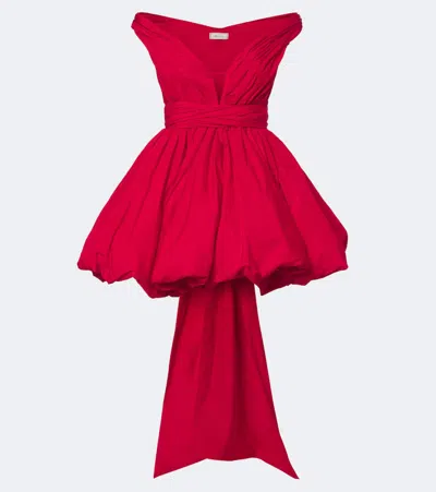 Blumarine Off-shoulder Minidress In Red