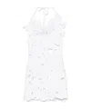 Blumarine Open-work Mini Dress In White