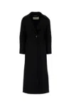 Blumarine Outwear Wool Coat 2s099b N0990 In Black