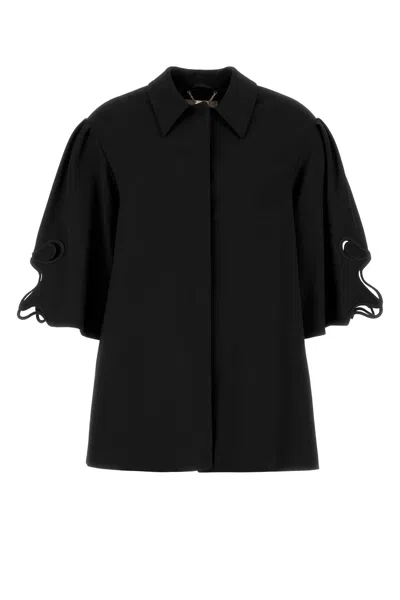 Blumarine Oversize Cady Blazer In Black