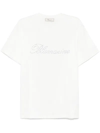 BLUMARINE JERSEY T-SHIRT,P522T083A N0100 OPTICAL WHITE