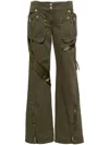 Blumarine High-rise Flared Cargo Jeans