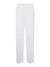 Blumarine Washed Gab Pants In White